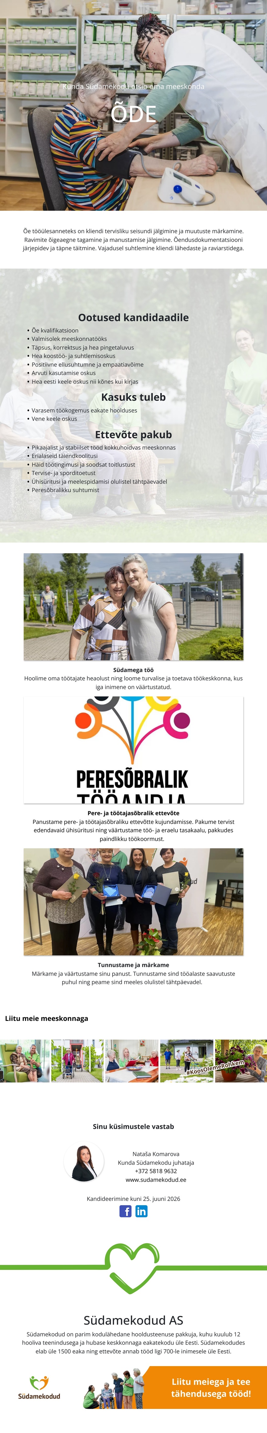 Kunda Südamekodu Õde Kunda Südamekodusse