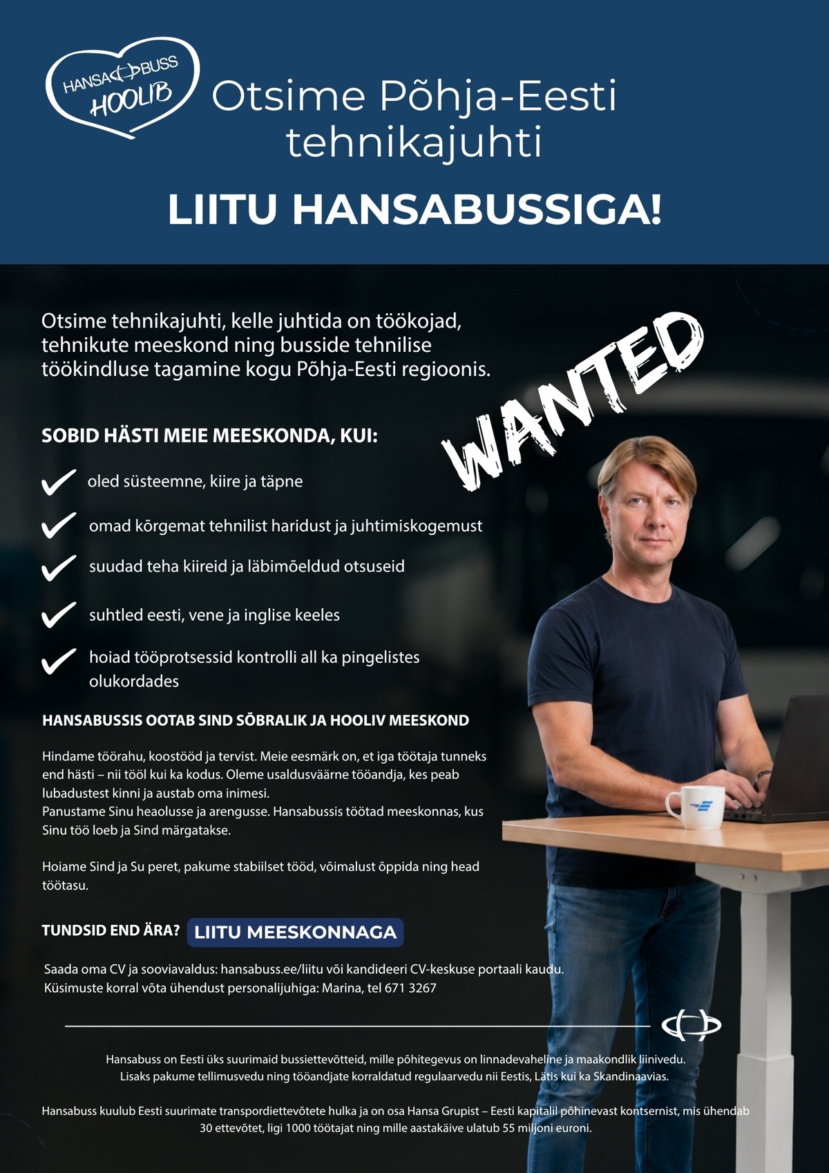 AS Hansabuss Põhja-Eesti tehnikajuht