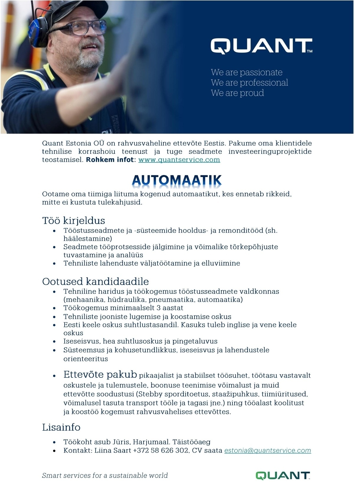 Quant Estonia OÜ Automaatik