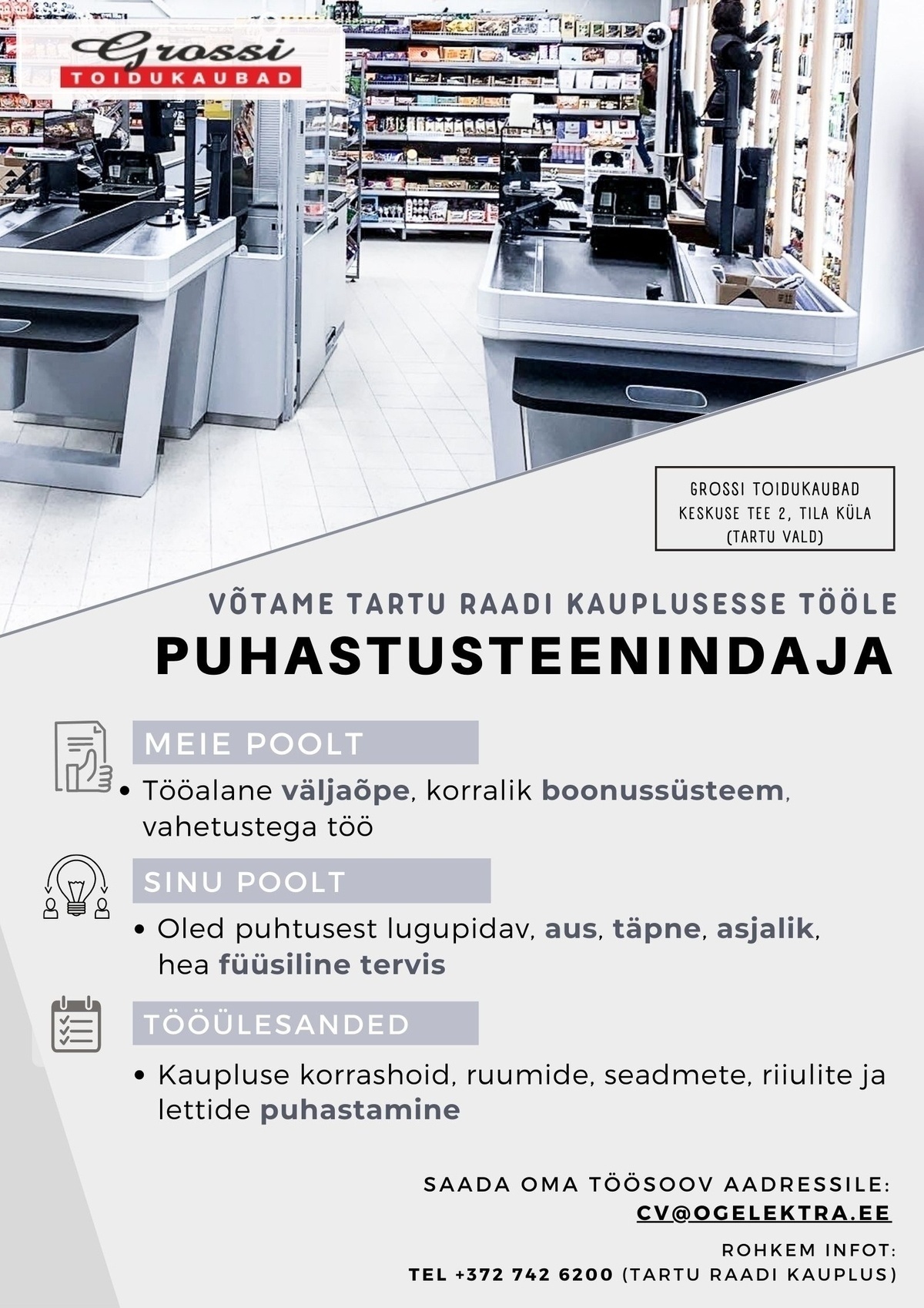 OG Elektra AS Puhastusteenindaja (Tartu Raadi)