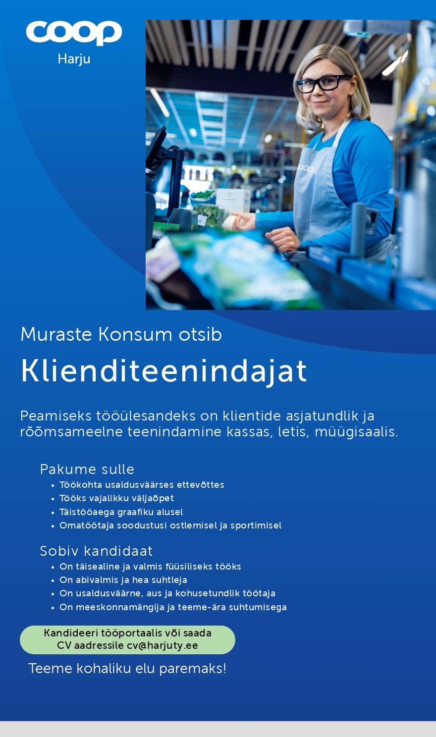 Harju Tarbijate Ühistu Klienditeenindaja Muraste Konsumisse (Coop Harju)
