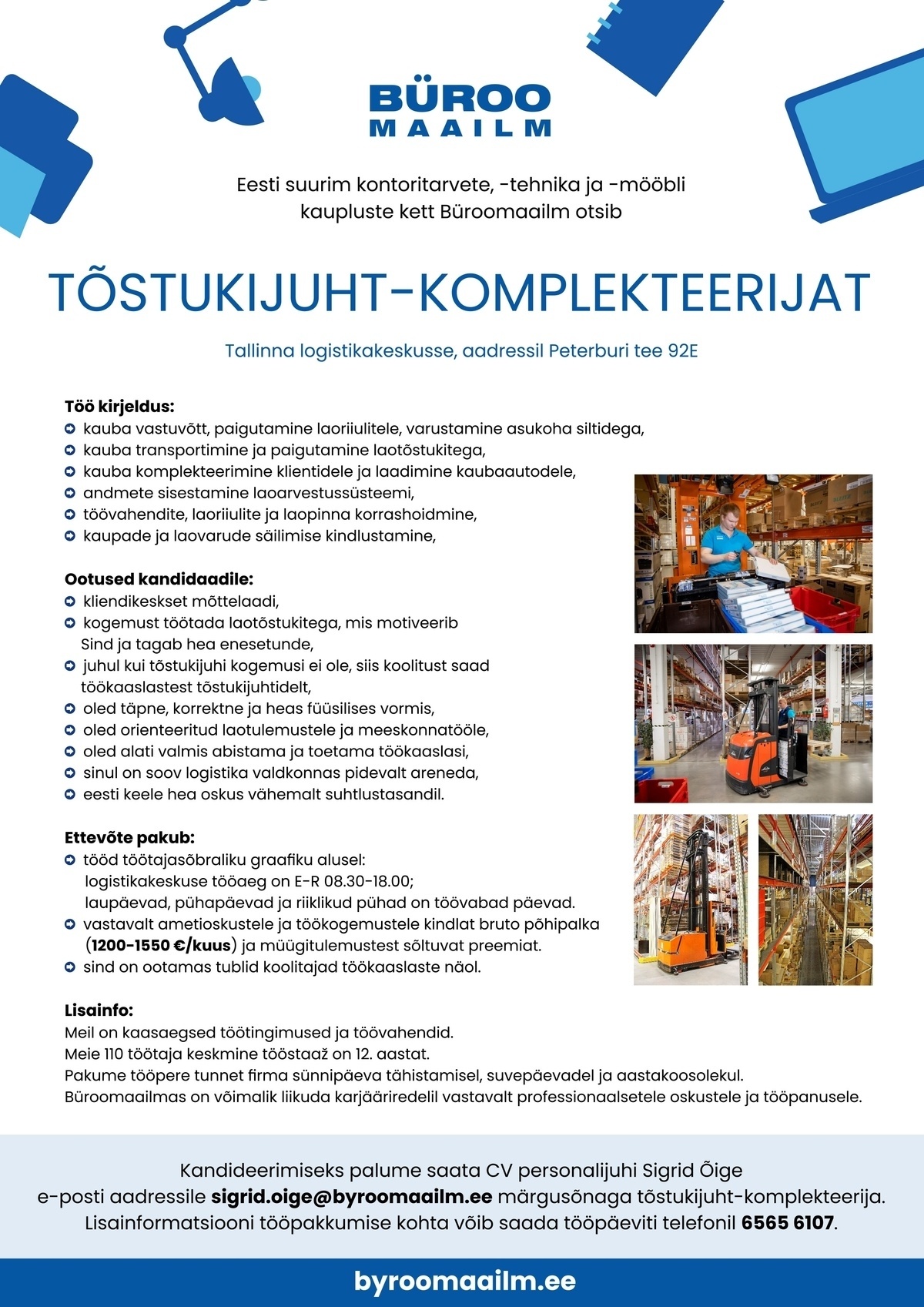 Infotark AS Tõstukijuht - komplekteerija
