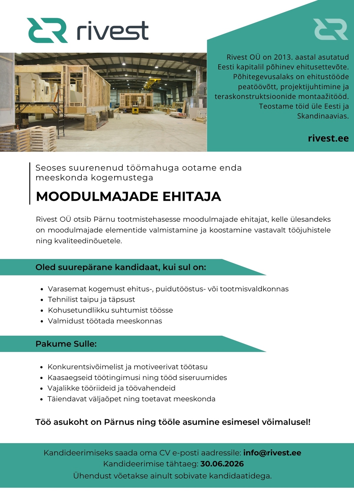 Rivest OÜ Ehitaja