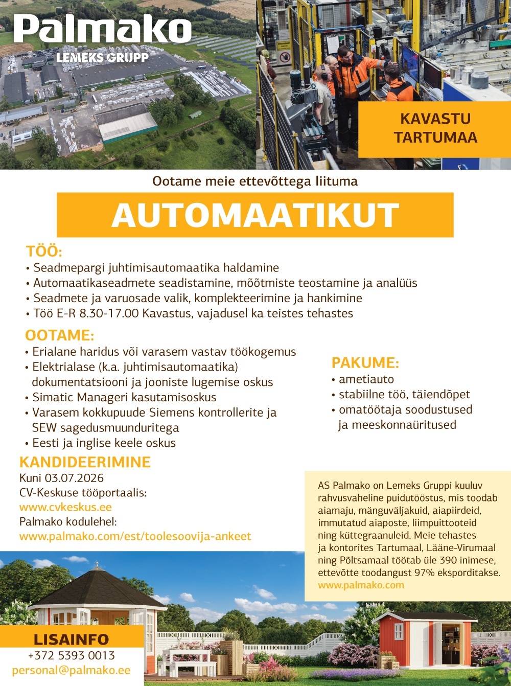 Palmako AS Automaatik