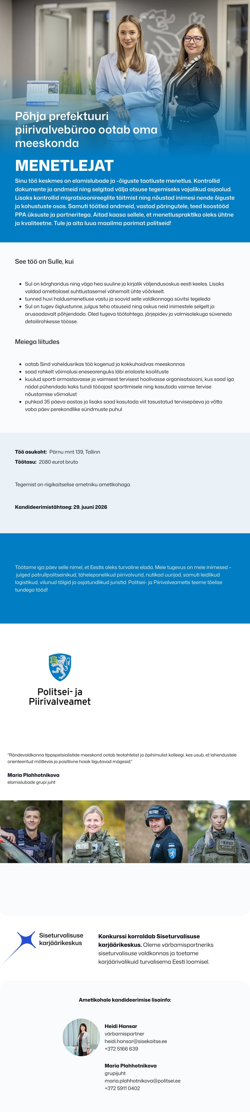 Siseturvalisuse karjäärikeskus Menetleja