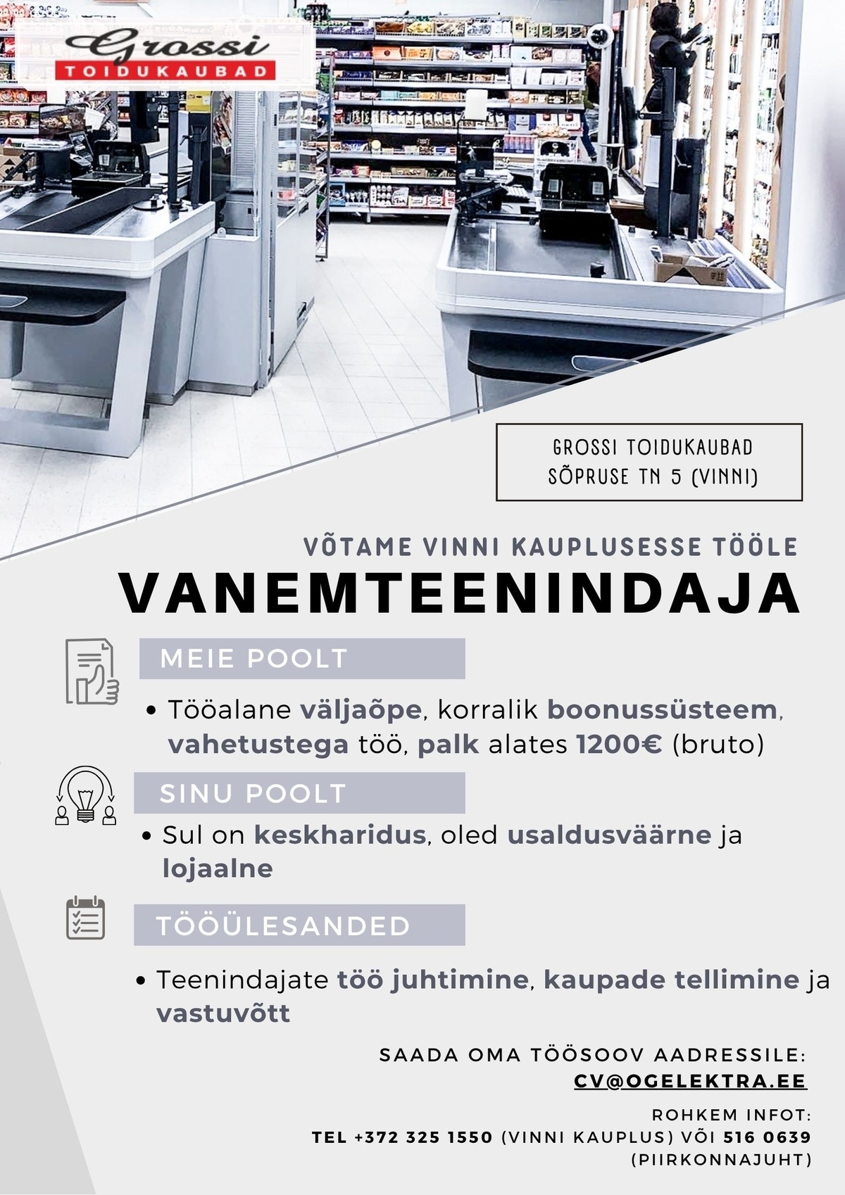 OG Elektra AS Vanemteenindaja (Vinni)