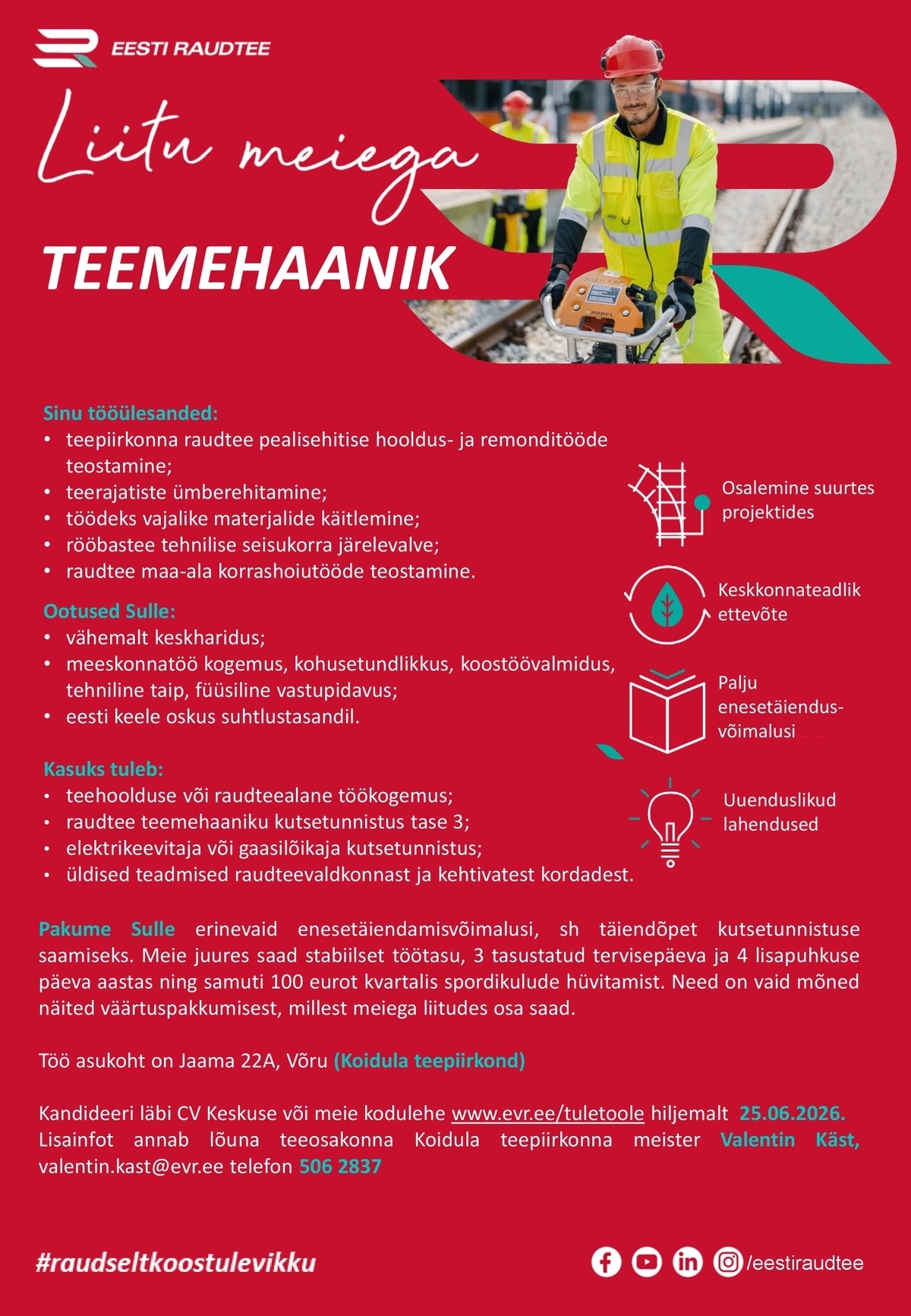Eesti Raudtee AS Teemehaanik
