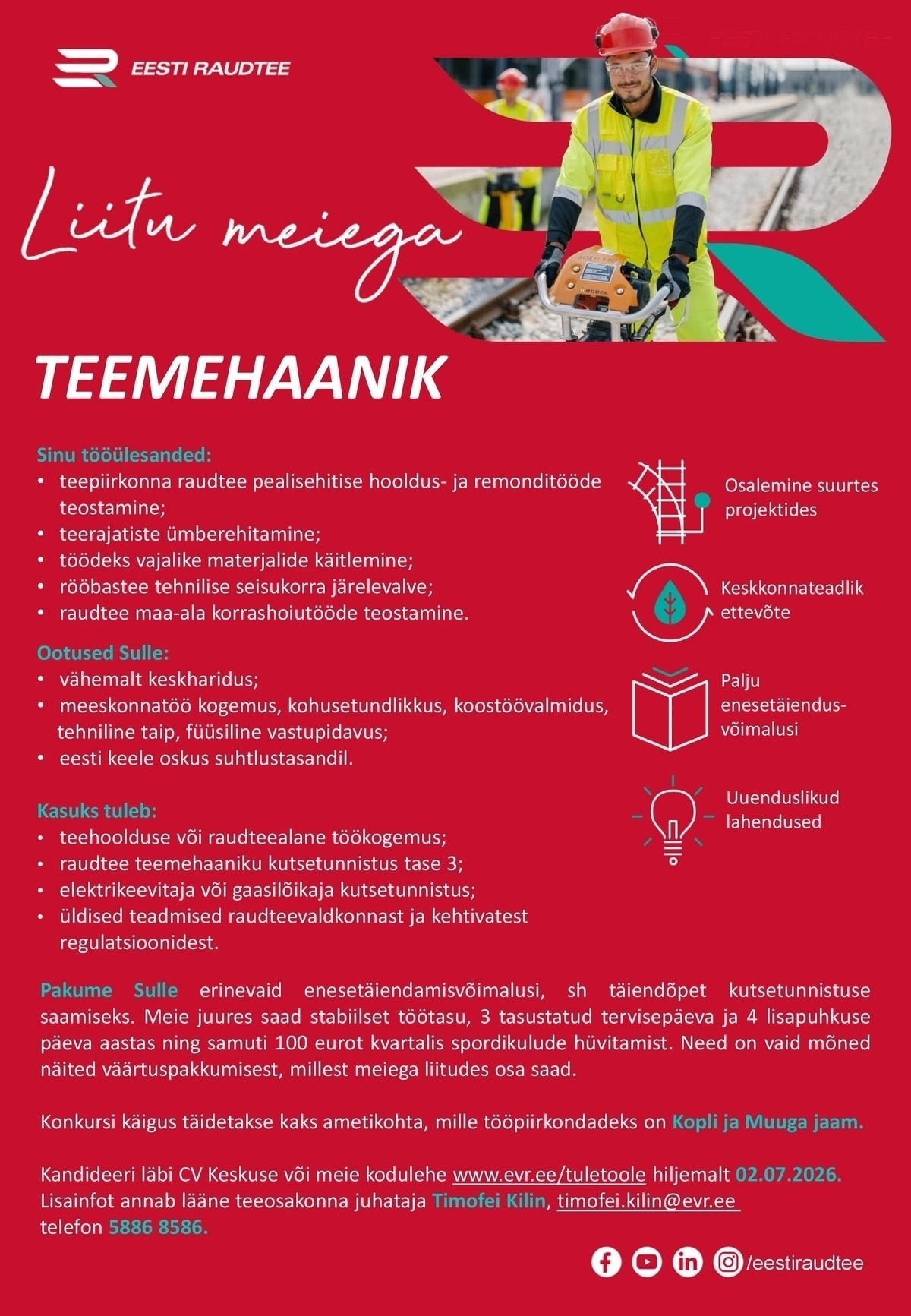 Eesti Raudtee AS Teemehaanik