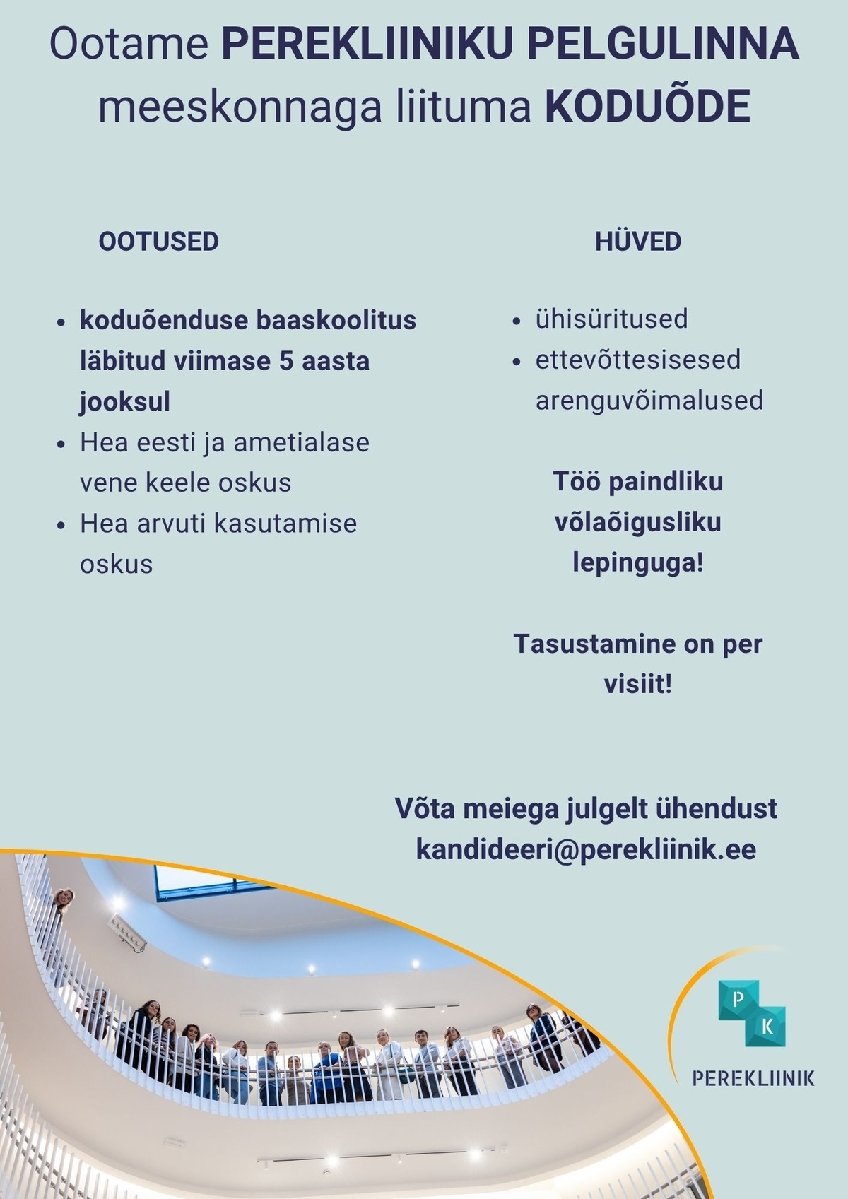 Perekliinik OÜ Koduõde Pelgulinna Perekliinikus