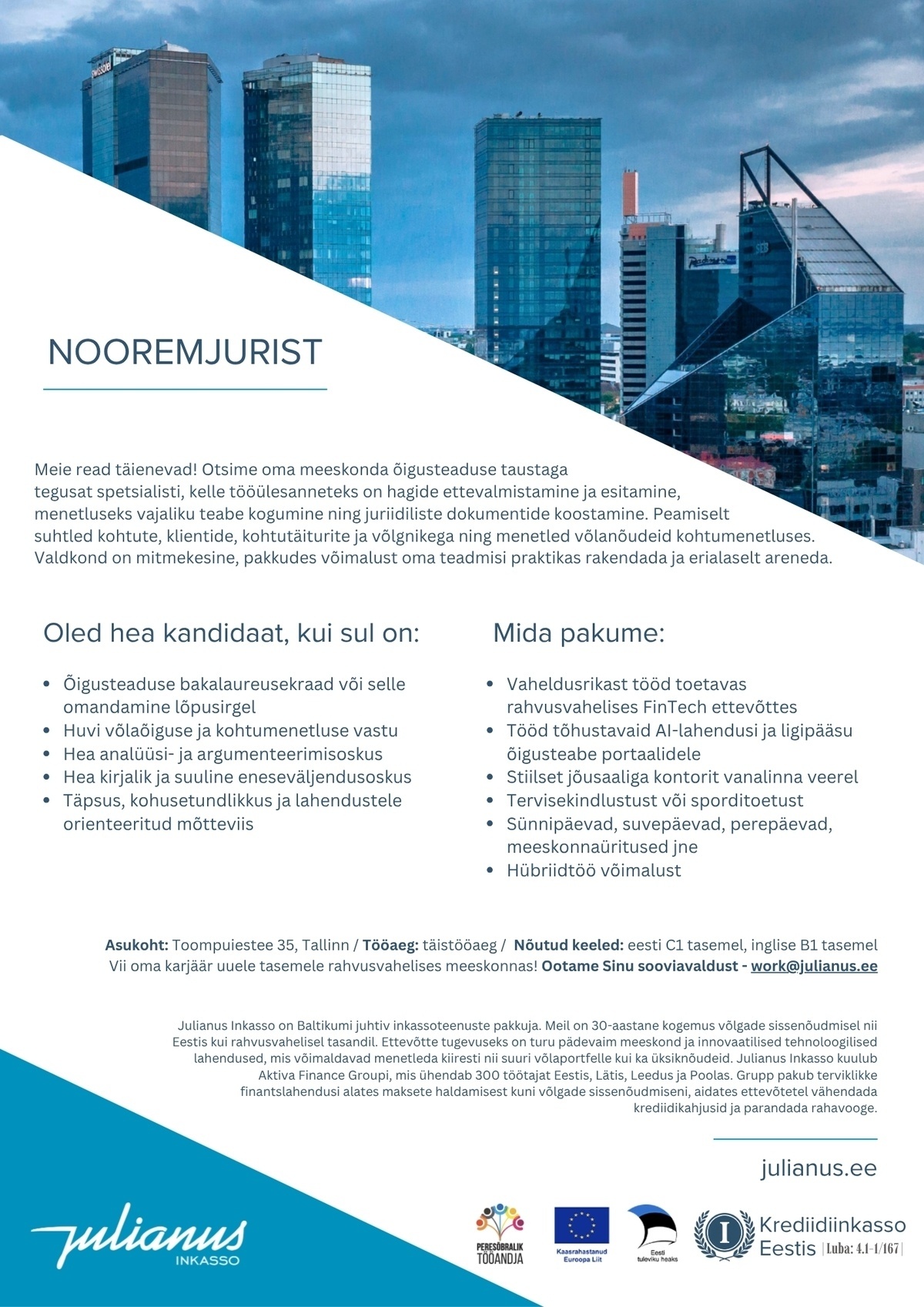 Julianus Inkasso OÜ Nooremjurist