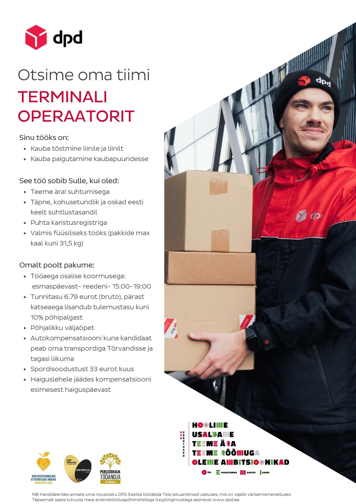DPD Eesti AS Terminali operaator