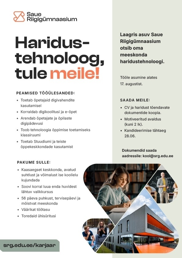 Saue Riigigümnaasium Haridustehnoloog
