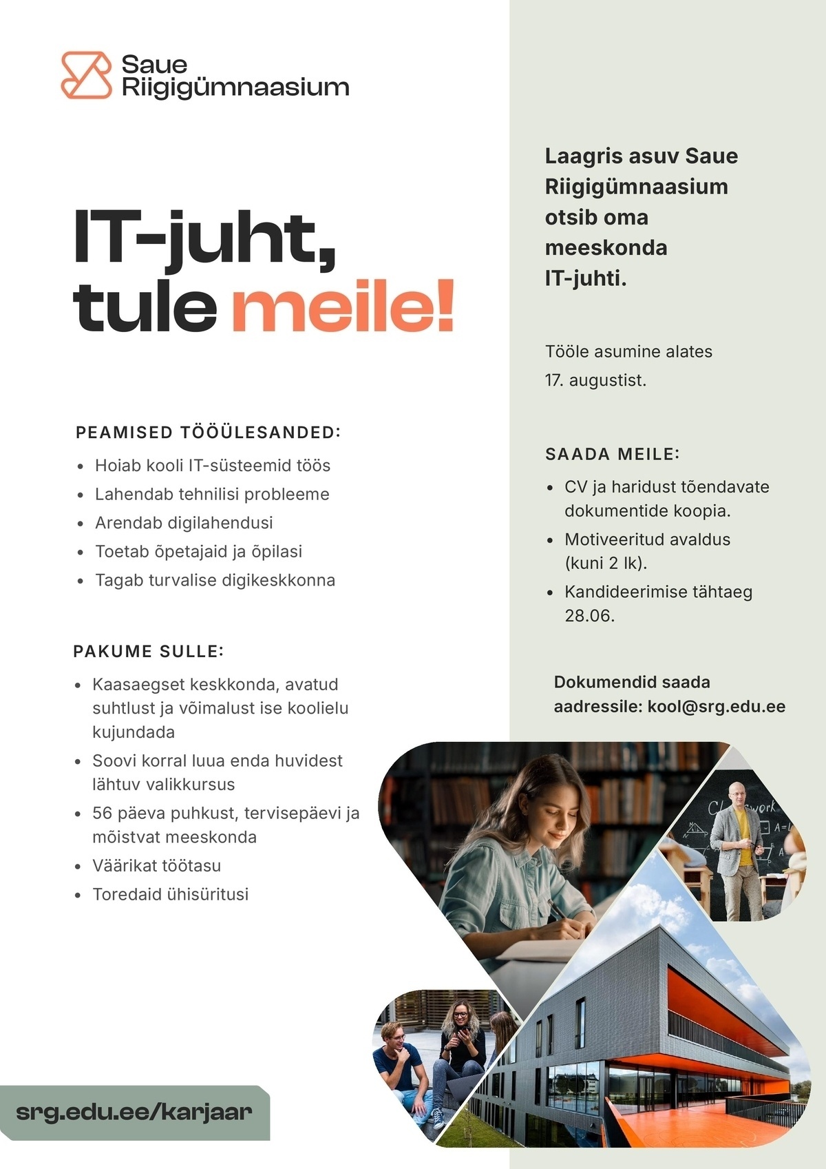 Saue Riigigümnaasium IT-juht