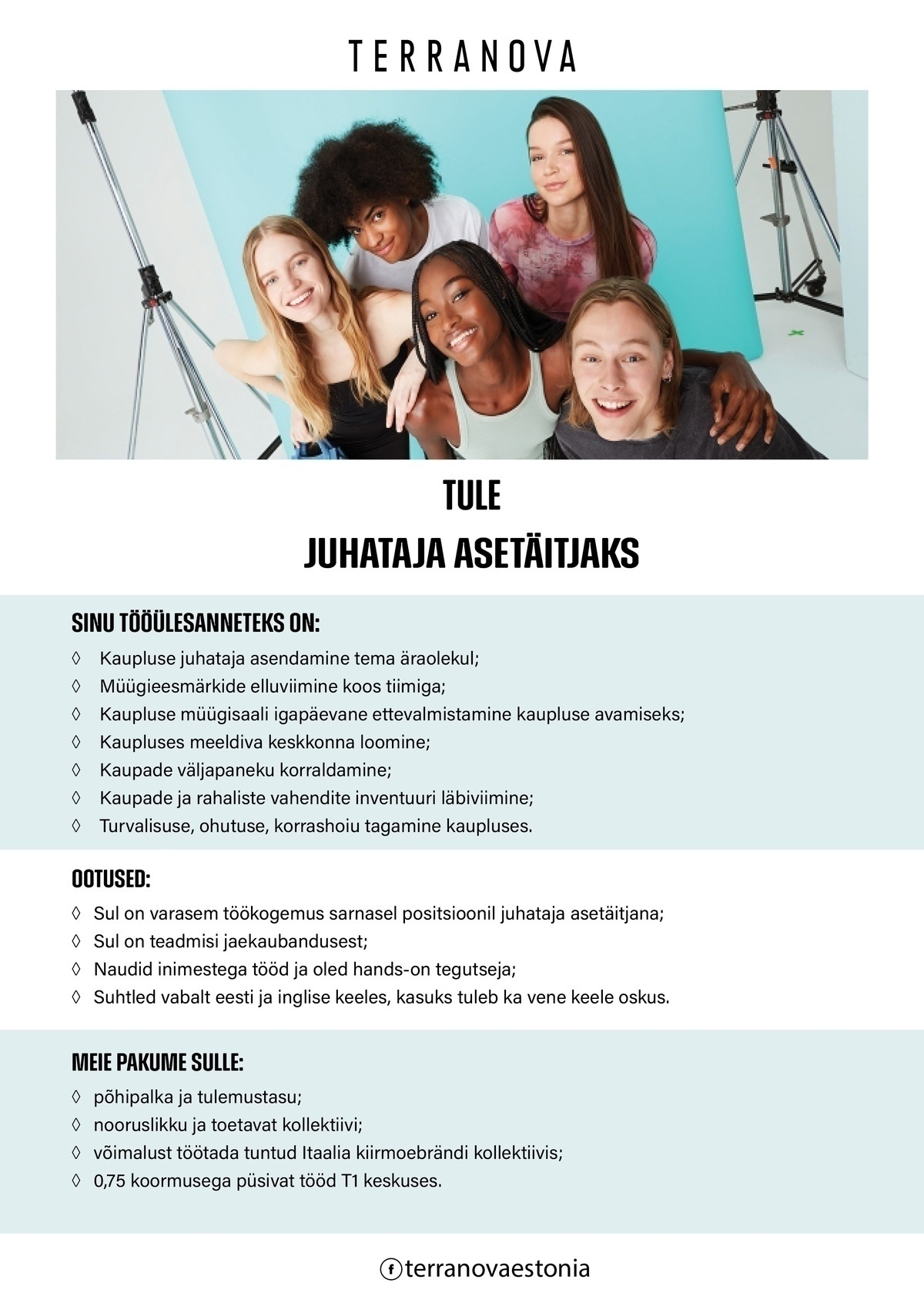 OÜ E.N.Co Retail Juhataja asetäitja