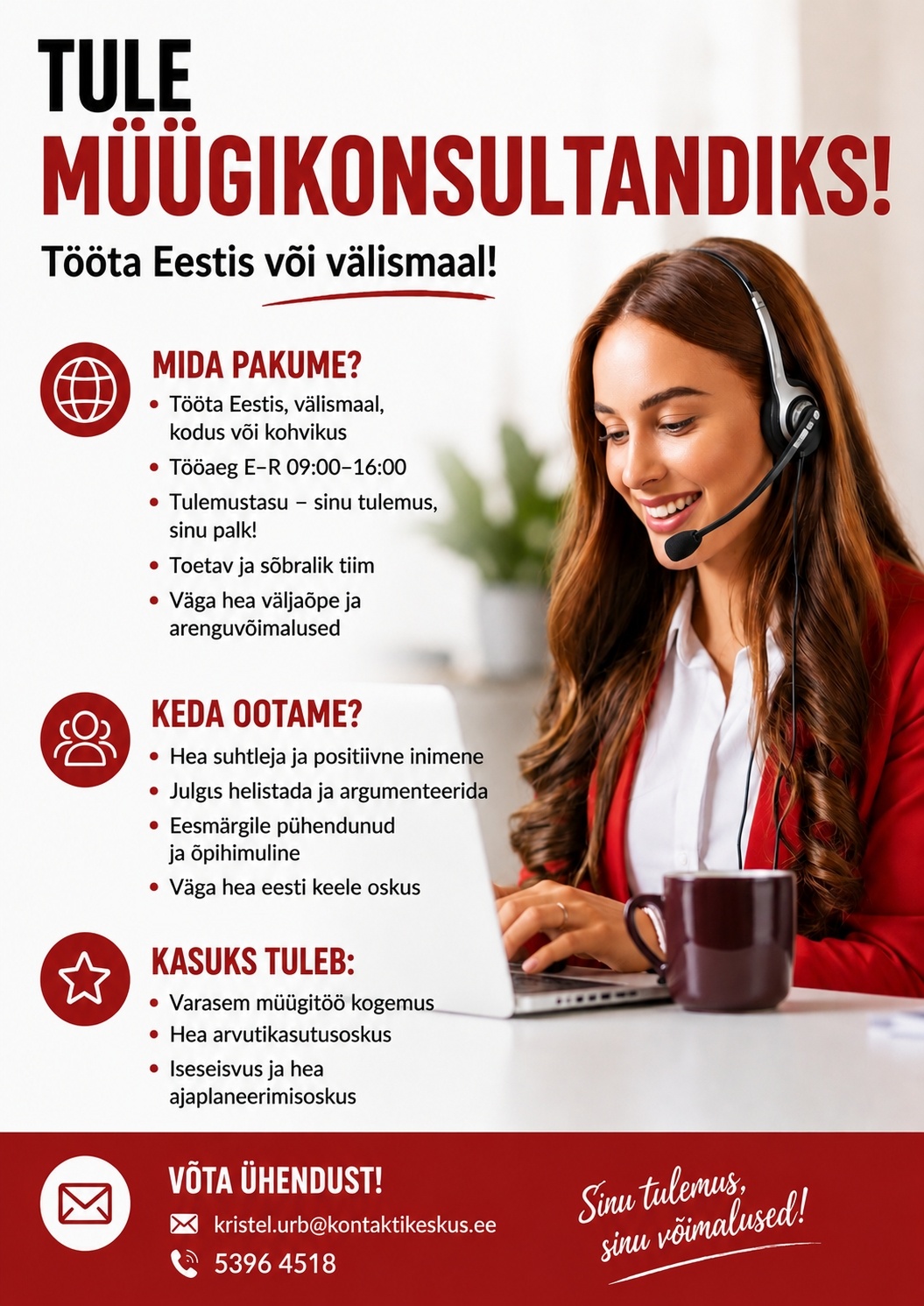 KONTAKTIKESKUS OÜ Müügiagent