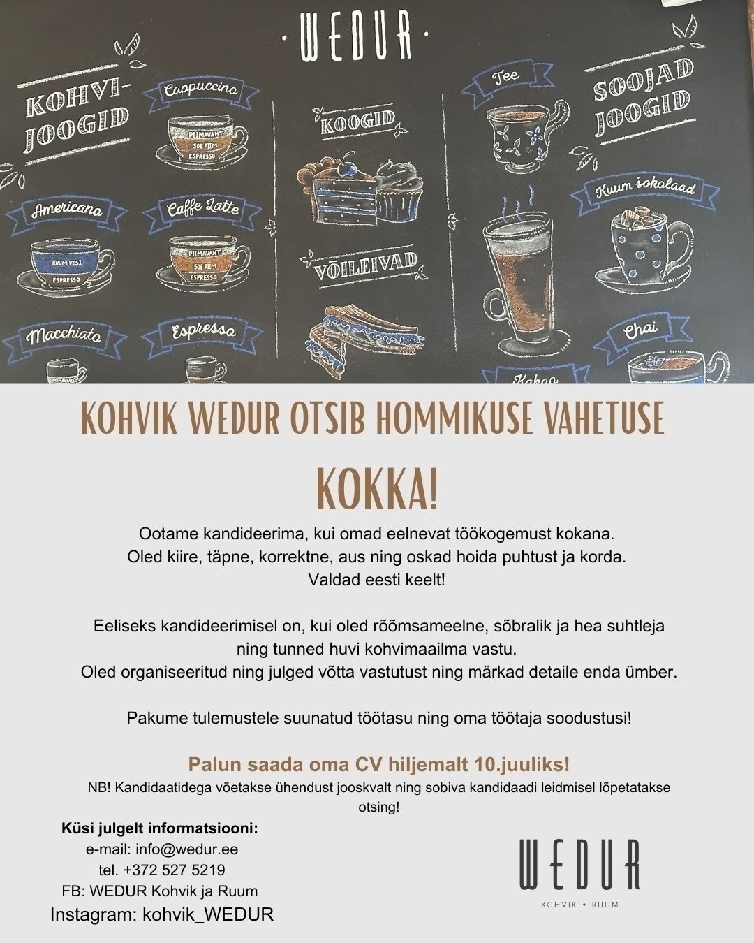 R-Makes OÜ Kokk