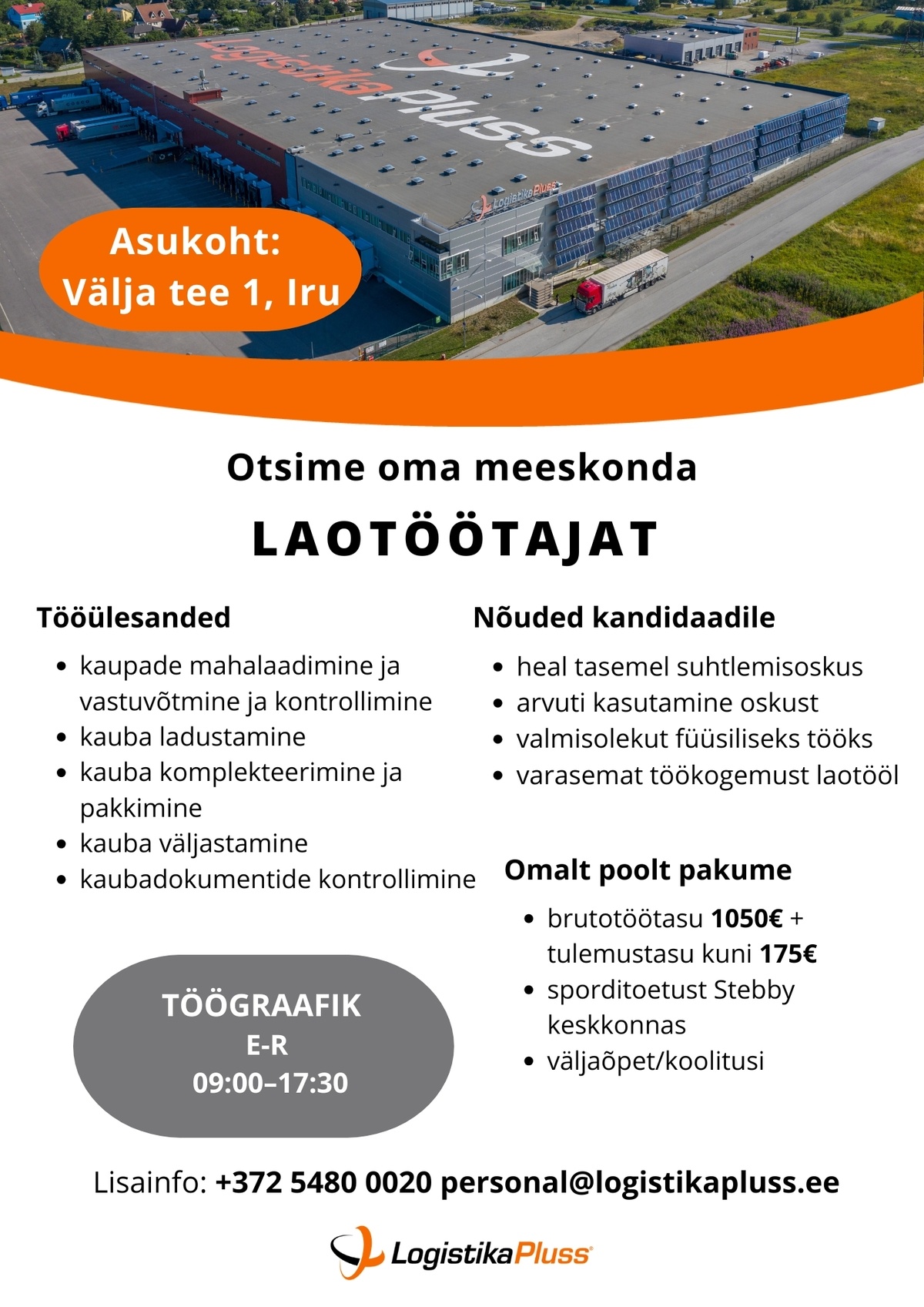 LOGISTIKA PLUSS OÜ Laotööline