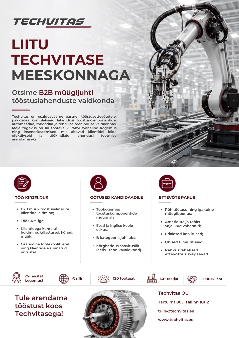 TECHVITAS OÜ B2B Müügijuht